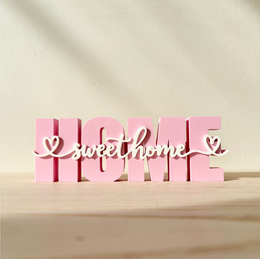 HOME SWEET HOME – 3D Decorative Sign (#15)