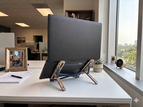 ADJUSTABLE AND FOLDABLE LAPTOP STAND – Compact, Stylish and Functional (#23)